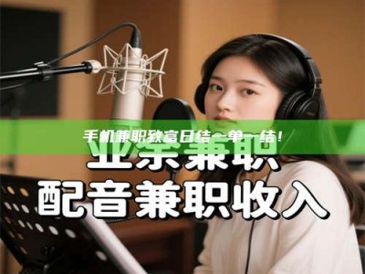 江西手机兼职致富日结一单一结！